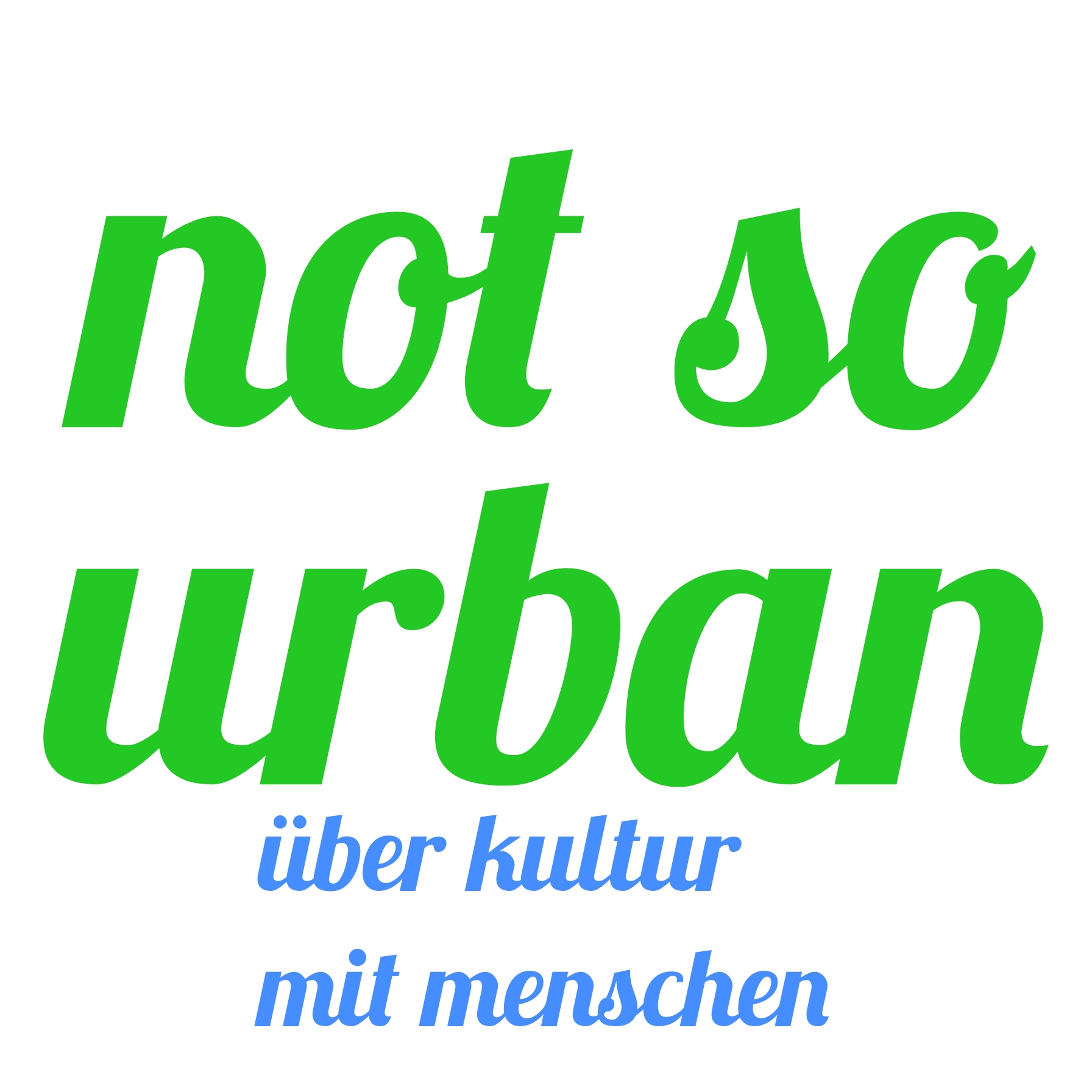 not so urban Podcast Logo